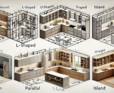 DALL·E 2025-02-24 21.30.13 – A modern modular kitchen with different layouts displayed_ L-shaped, U-shaped, Parallel, Island, and Straight-Line kitchens. Each layout is labeled an DALL·E 2025-02-24 21.30.13 - A modern modular kitchen with different layouts displayed_ L-shaped, U-shaped, Parallel, Island, and Straight-Line kitchens. Each layout is labeled an