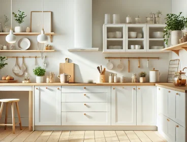 DALL·E 2025-02-25 21.13.48 – A Scandinavian kitchen with a bright and airy design, featuring white cabinetry, light wood countertops, and simple, functional decor. The space is mi DALL·E 2025-02-25 21.13.48 - A Scandinavian kitchen with a bright and airy design, featuring white cabinetry, light wood countertops, and simple, functional decor. The space is mi